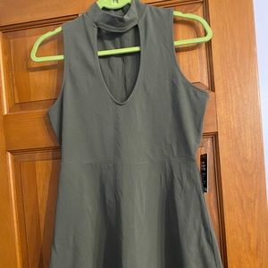 Never worn Express dress, Olive Green